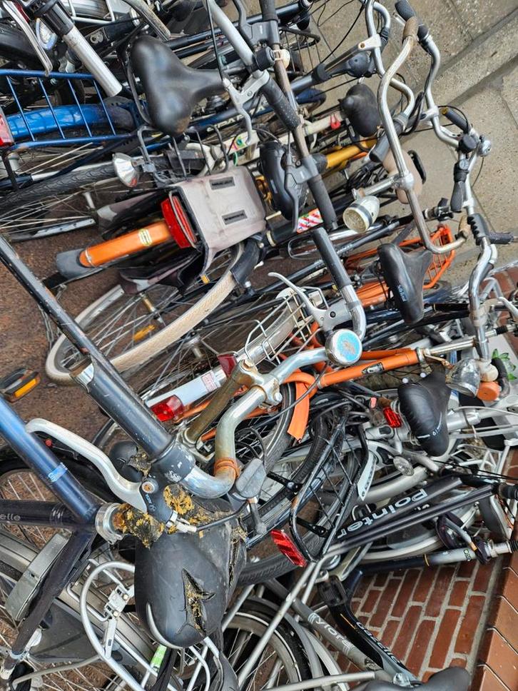 Partij Fietsen - Opknappers!, Fietsen en Brommers, Fietsen | Dames | Damesfietsen, Gebruikt, Overige merken, Versnellingen, 53 tot 56 cm