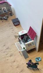 Schleich ziekenwagen met decoratie, Ophalen of Verzenden, Gebruikt