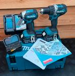 Makita set DDF484/DTD153 + 2x accu , lader , bitsetje + box, Ophalen of Verzenden, Zo goed als nieuw, Boor- en Schroefmachine