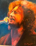 Bob Dylan Schilderij - 60x60 cm - Handgemaakt, Antiek en Kunst, Kunst | Schilderijen | Klassiek, Ophalen of Verzenden