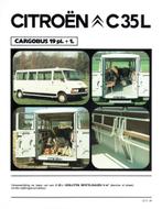 Folder Citroën C35L Cargobus 19 pl. + 1. (Belgisch - 1981), Verzenden, Gelezen, Citroën