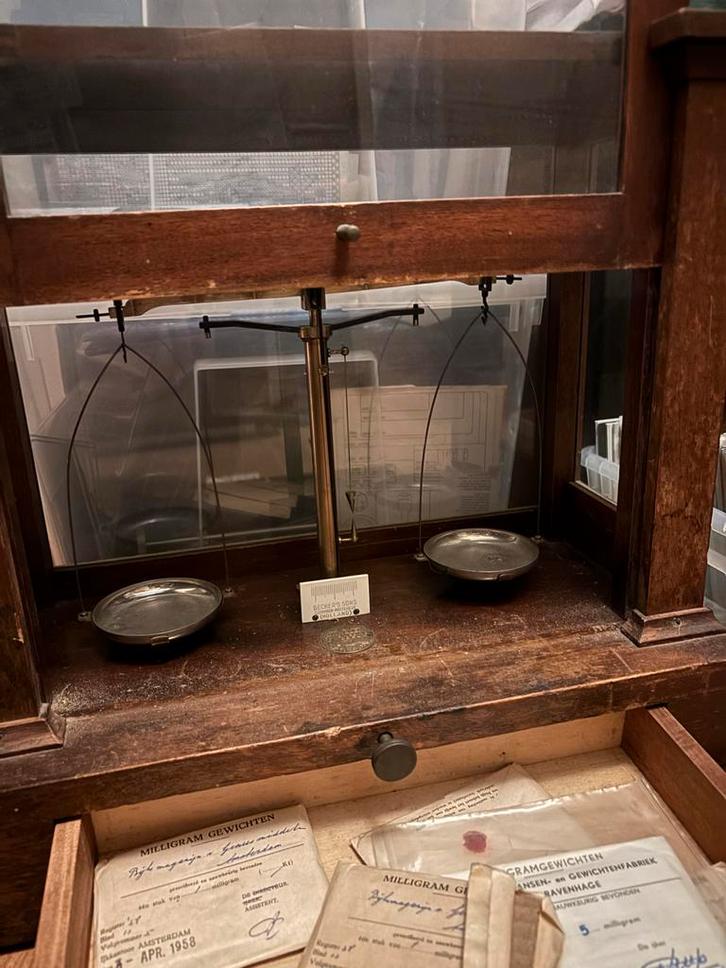 Antieke Becker’s Sons Weegschaal - IJkwezen Model 21, Antiek en Kunst, Antiek | Gereedschap en Instrumenten, Ophalen of Verzenden