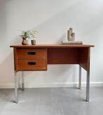 Vintage teakhouten bureau, jaren 60/Deens design, Ophalen, Gebruikt, Onbekend, Onbekend