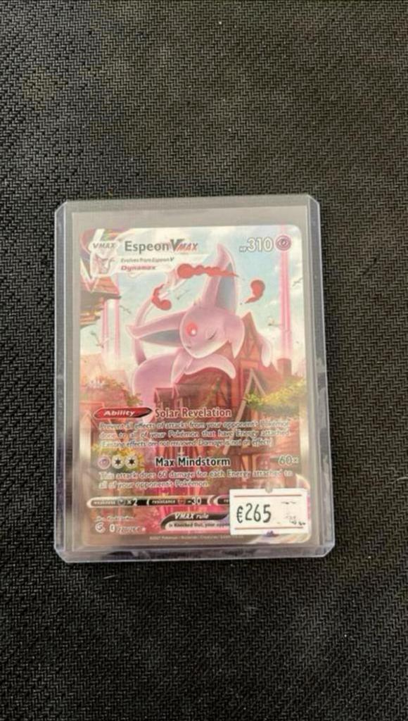 Espeon - Pokemon, Hobby en Vrije tijd, Verzamelkaartspellen | Pokémon, Zo goed als nieuw, Losse kaart, Ophalen of Verzenden