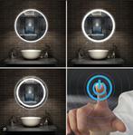 Ronde badkamerspiegel met led verlichting en anti condens!, Huis en Inrichting, Badkamer | Badkamermeubels, Spiegelkast, Nieuw