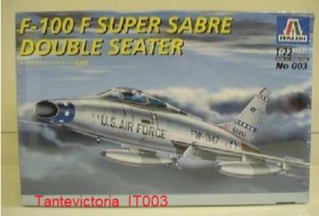 Modelbouw Italeri 003 -1:72 F-100 F Super Sabre Saber 2 beschikbaar voor biedingen