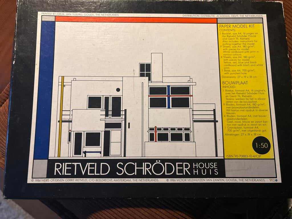 Rietveld Schröder Huis Modelbouwdoos 1:50, Overige merken, 1:50 of kleiner, Overige typen, Ophalen of Verzenden