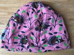 Vrolijke roze muts met diertjes van Paapii (Finland), Maat 38/40 (M), Nieuw, Ophalen of Verzenden, Paapii