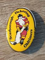 Button IJshockey Scarborough Pickering Oldtimers, Verzamelen, Speldjes, Pins en Buttons, Ophalen of Verzenden, Gebruikt, Sport