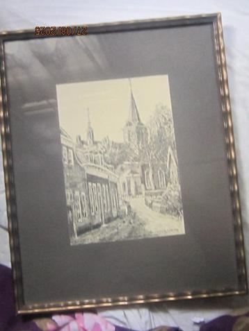 Hillegersberg Rotterdam, Pracht. Pentekening Eug. Rensburg beschikbaar voor biedingen