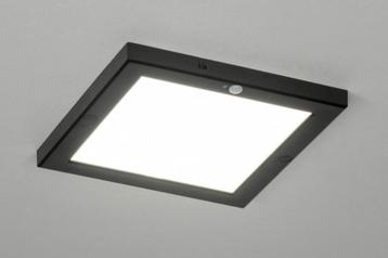 plafondlamp led sensor zwart bedrijf bed keuken plafonniere