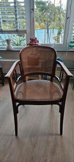 Thonet Wiener stoel armstoel Rotan beukenhout antiek 1910, Antiek en Kunst, Ophalen