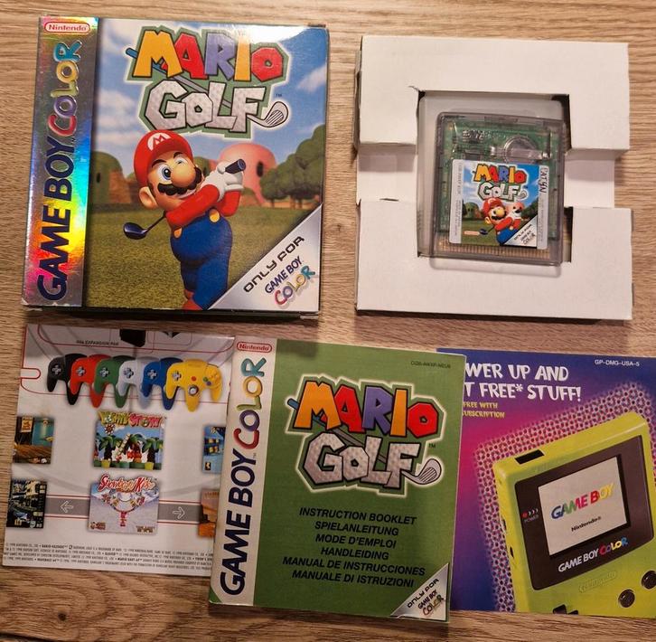 Mario Golf Gameboy color compleet, Spelcomputers en Games, Games | Nintendo Game Boy, Zo goed als nieuw, Avontuur en Actie, 1 speler
