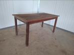 Hard houten tuintafel donkerbruin, Tuin en Terras, Ophalen