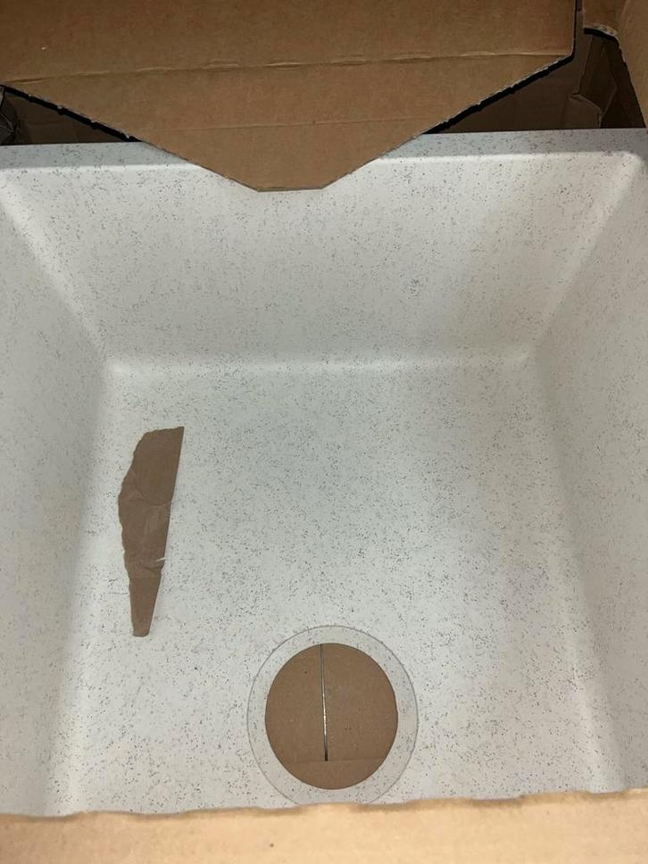 Witte Wastafel - Zo goed als nieuw!, Huis en Inrichting, Keuken | Keukenelementen, Zo goed als nieuw, Minder dan 100 cm, Minder dan 50 cm