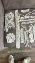 Diverse antieke kantjes en randjes, Ophalen of Verzenden