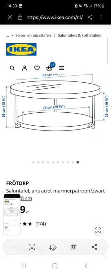 Zeer nette salontafel