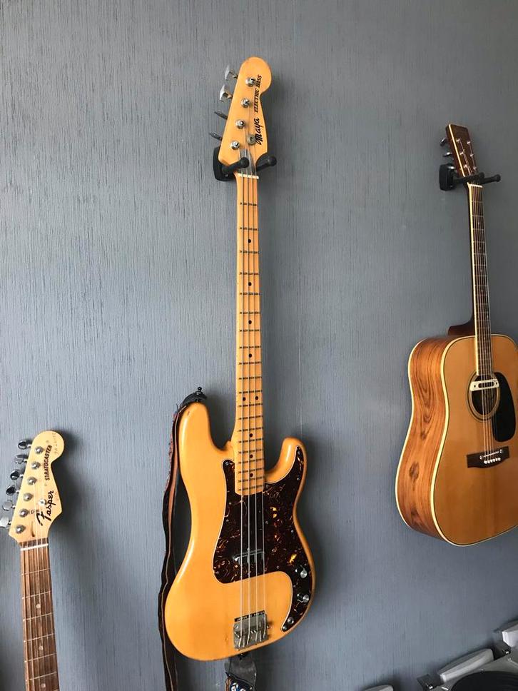 Vintage Maya Bas 1977 - Lipstick Element. GERESERVEERD, Muziek en Instrumenten, Snaarinstrumenten | Gitaren | Bas, Gebruikt, Elektrisch