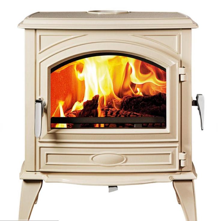 Dovre 640WD Emaille Creme Wit - gebroken wit E8, Huis en Inrichting, Kachels, Nieuw, Vrijstaand, Houtkachel, Hout, Ophalen