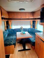 Hobby 495 + Isabella voortent + luifel + schuurtent, Caravans en Kamperen, Rondzit, Hobby, Frans bed, Luifel