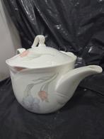 Vintage Theepot met Bloemenmotief, Huis en Inrichting, Gebruikt, Overige typen, Ophalen of Verzenden, Overige stijlen