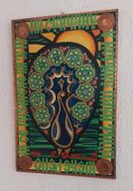 Pauw Schilderij met Decoratieve Rand, Antiek en Kunst, Ophalen of Verzenden