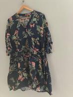 Blauwe jurk floral print maat L, Maat 38/40 (M), Blauw, Ophalen of Verzenden, Zo goed als nieuw