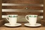 4 delige Wedgwood porseleinen kop en schoteltje 45865, Gebruikt, Ophalen of Verzenden, Wedgwood, Kop(pen) en/of Schotel(s)