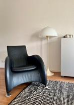 Montis Loge zwart leren fauteuil, Huis en Inrichting, Fauteuils, Ophalen, Gebruikt, Design, 75 tot 100 cm