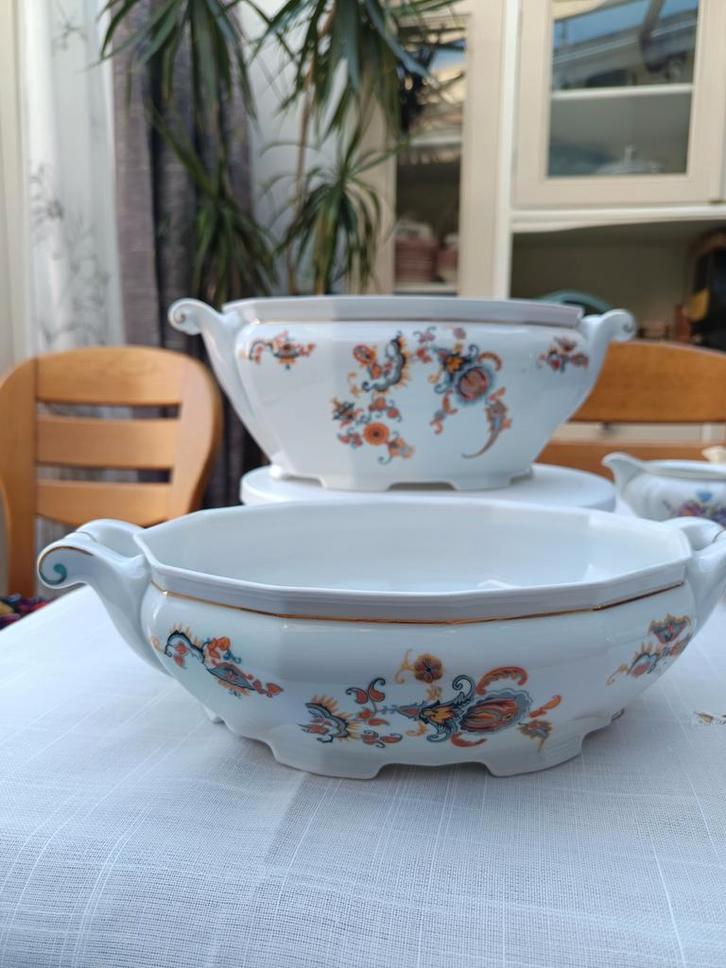 Jamin Servies - 2 Grote Kommen uit de Jaren 30, Antiek en Kunst, Antiek | Keramiek en Aardewerk, Ophalen of Verzenden