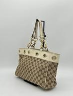 Authentieke Gucci GG canvas tote bag, Ophalen of Verzenden, Zo goed als nieuw, Beige, Shopper