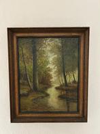Landschap/bos met lijst H. Verhaaf, Ophalen