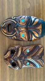 Maori maskers Nieuw-Zeeland, Antiek en Kunst, Kunst | Niet-Westerse kunst, Ophalen of Verzenden