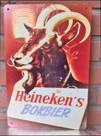 HEINEKEN Bokbier Metalen Bar Reclamebord Wandbord, Verzenden, Nieuw, Reclamebord, Plaat of Schild, Heineken