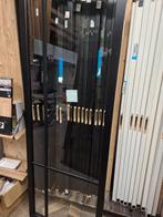 83x231,5cm Binnendeur stomp Staal look zwart SK9, Ophalen, 80 tot 100 cm, Glas, Binnendeur