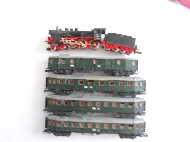 Treinsetje 2, Hobby en Vrije tijd, Modeltreinen | N-Spoor, Gebruikt, Treinset, Gelijkstroom, Overige merken, Verzenden