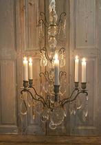 Antiek franse kroonluchter, Ophalen, Zo goed als nieuw, Glas