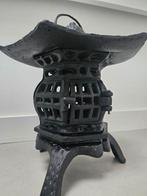Vintage Gietijzeren Japanse Pagode, Tuin en Terras, Tuinbeelden, Ophalen of Verzenden, Gebruikt, Metaal, Overige typen