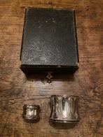 Mooie set zilveren servetringen, 3e gehalte 800 in foudraal, Antiek en Kunst, Antiek | Goud en Zilver, Ophalen of Verzenden, Zilver