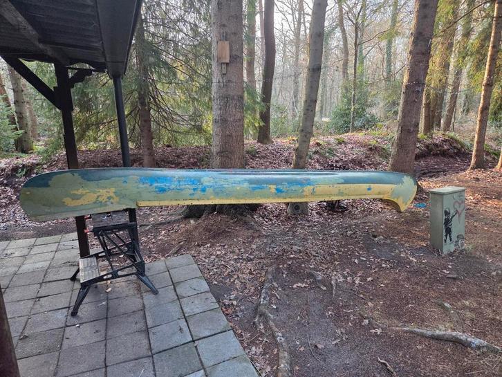 Canadese Kano (5.5m) - Opknapper, Watersport en Boten, Kano's, Gebruikt, Canadese kano of Open kano, Twee personen, Ophalen