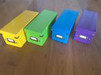16 LEITZ opbergboxen CD of DVD in 4 kleuren, Ophalen, Overige materialen, Nieuw, 25 tot 75 discs