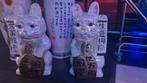 Chinese geluks kat 2x ( spaarpot ), Verzamelen, Beelden en Beeldjes, Dier, Zo goed als nieuw, Ophalen