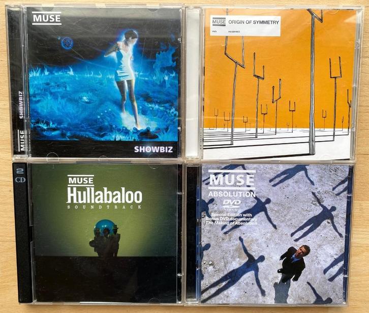 4x Muse CD, oa Showbiz, Hullabaloo, Absolution:  €15 of los, Cd's en Dvd's, Cd's | Rock, Gebruikt, Alternative, Ophalen of Verzenden