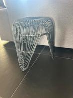 Zwart rotan krukje, Ophalen, Gebruikt, Hout