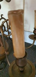 messing massief zware 6 arms kroonluchter, Ophalen, Koper of Brons
