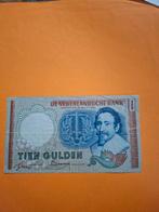 10 gulden Hugo de Groot uit 1953 in ZF, Postzegels en Munten, Ophalen of Verzenden, 10 gulden, Los biljet
