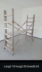 Kamer rolsteiger hout 2.10x 2.00x0.65, Doe-het-zelf en Verbouw, Ophalen, Gebruikt, Rolsteiger of Kamersteiger, 2 tot 5 meter