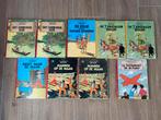 9 oude hardcover stripboeken van Kuifje, Boeken, Meerdere stripboeken, Ophalen of Verzenden, Gelezen