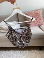 H&M crop top met overslag en panterprint, H&M, Bruin, Ophalen of Verzenden, Zo goed als nieuw
