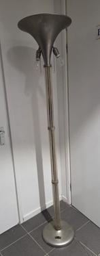 Art deco uplighter vloerlamp chroom glas tulplamp, Ophalen, 2j.brabant@gmail.com, Glas, 2j